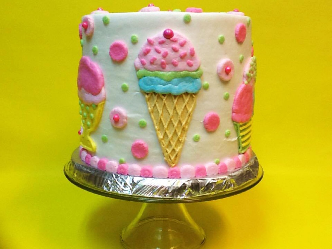 Ice cream cone cake
