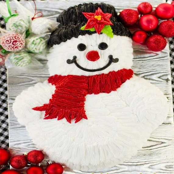 Sonja's famous snowman holiday cake